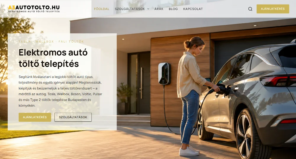 Wordpress site for an EV Charger installer